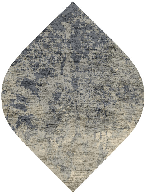 Mix Palette Brush Strokes Ogee Hand Knotted Bamboo Silk Custom Rug by Rug Artisan