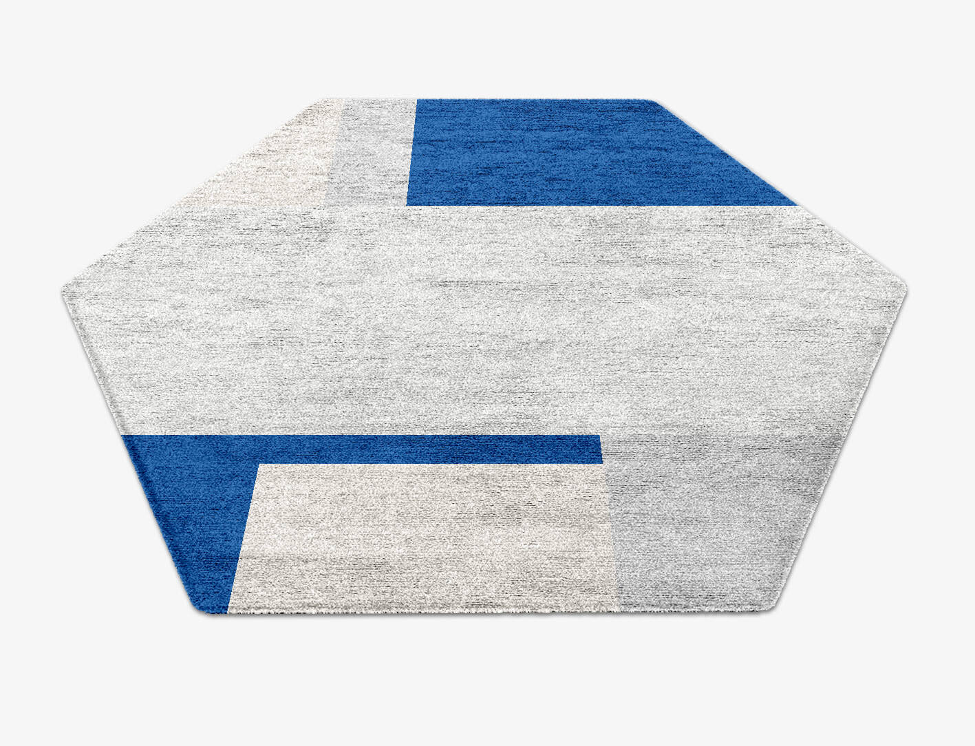 Moana  Hexagon Hand Knotted Bamboo Silk Custom Rug by Rug Artisan