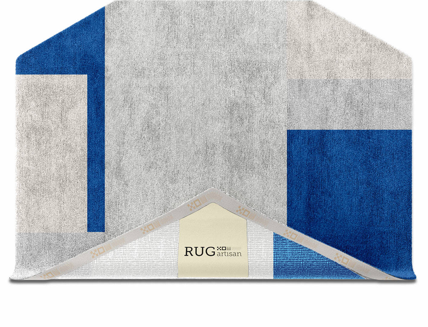 Moana  Hexagon Hand Knotted Bamboo Silk Custom Rug by Rug Artisan