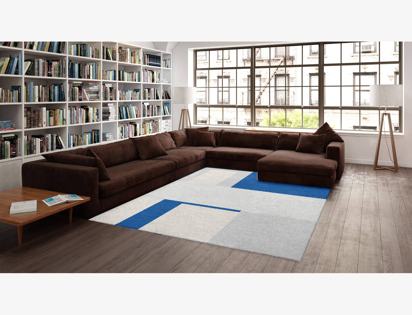 Moana  Rectangle Hand Knotted Tibetan Wool Custom Rug by Rug Artisan
