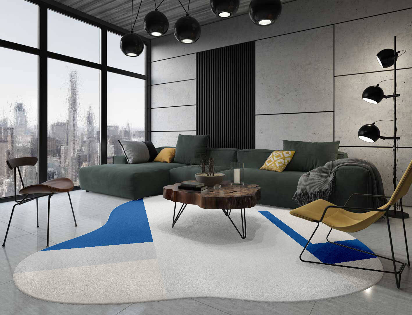 Moana  Splash Hand Tufted Pure Wool Custom Rug by Rug Artisan