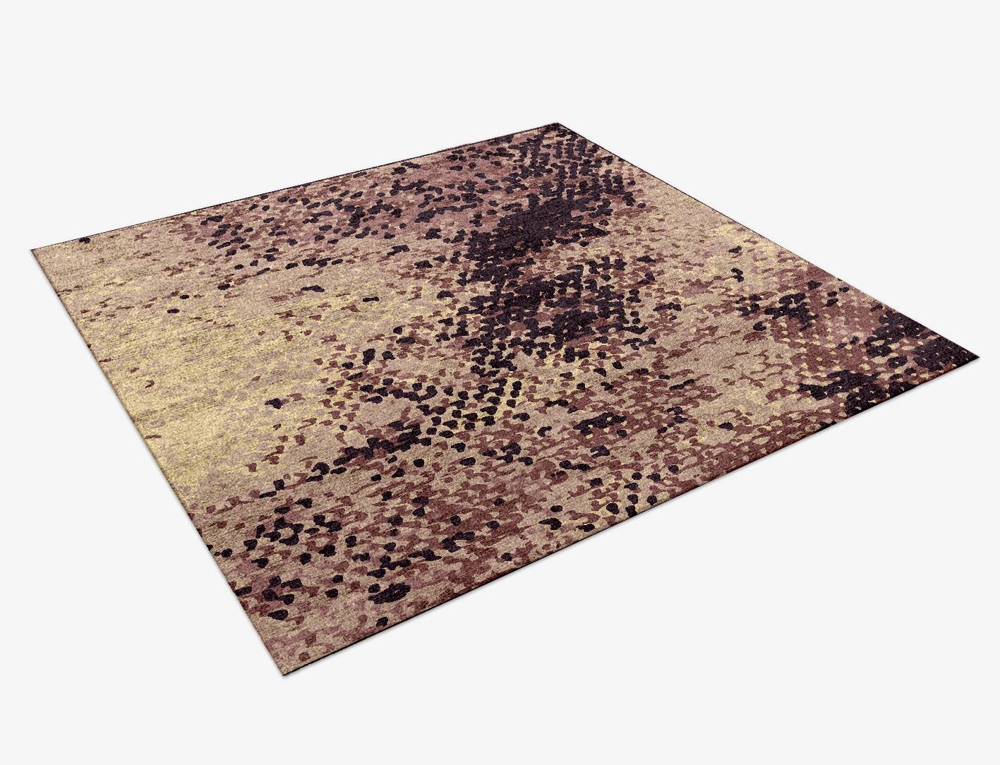 Mob Gradation Square Hand Knotted Bamboo Silk Custom Rug by Rug Artisan