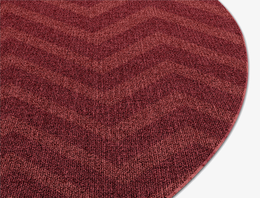 Mold Geometric Round Flatweave New Zealand Wool Custom Rug by Rug Artisan