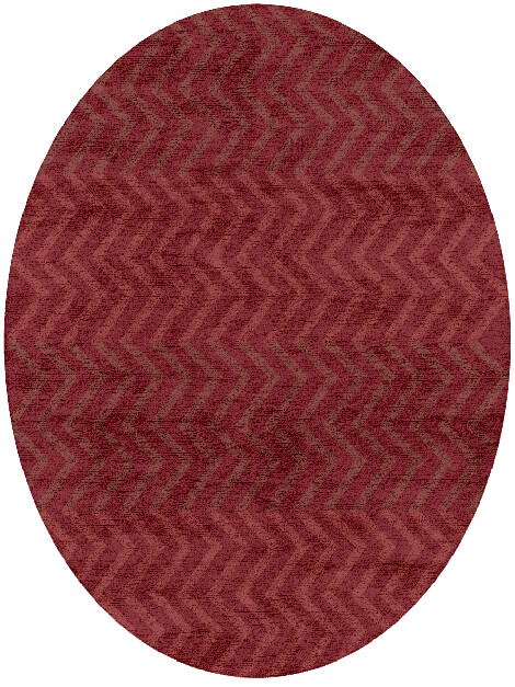 Mold Geometric Oval Hand Tufted Bamboo Silk Custom Rug by Rug Artisan