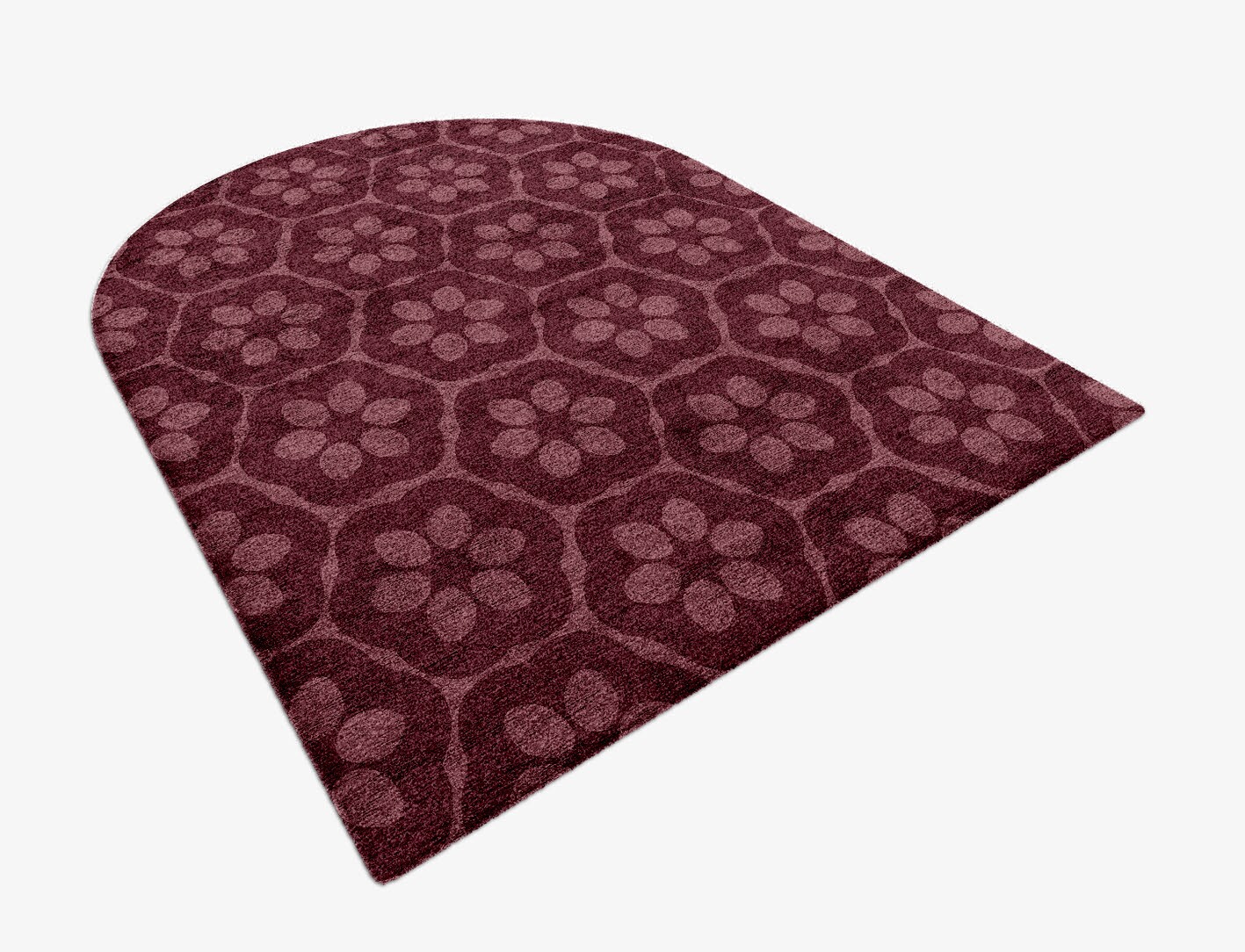 Monet Geometric Arch Hand Knotted Bamboo Silk Custom Rug by Rug Artisan