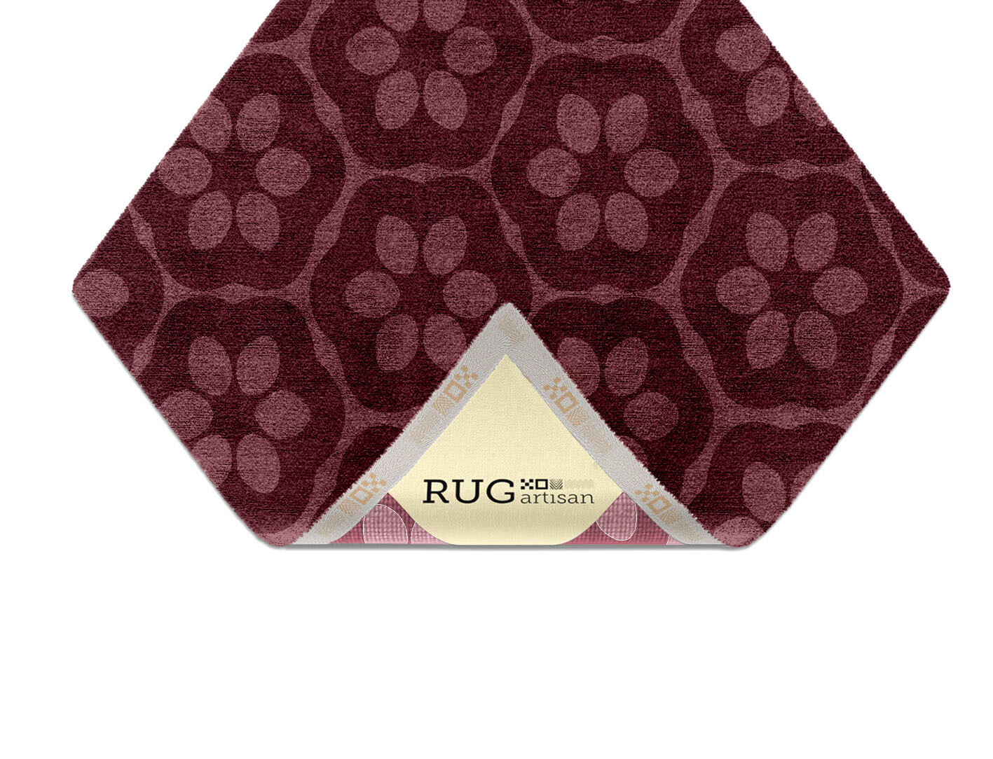 Monet Geometric Diamond Hand Knotted Bamboo Silk Custom Rug by Rug Artisan