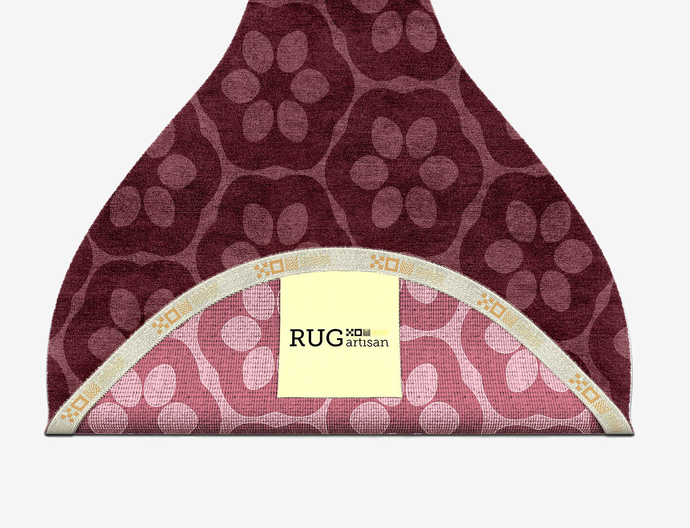 Monet Geometric Drop Hand Knotted Bamboo Silk Custom Rug by Rug Artisan