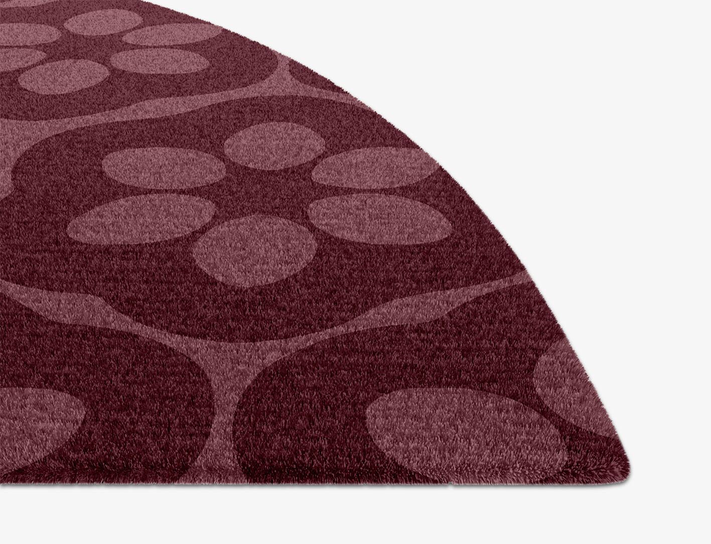 Monet Geometric Halfmoon Hand Knotted Tibetan Wool Custom Rug by Rug Artisan