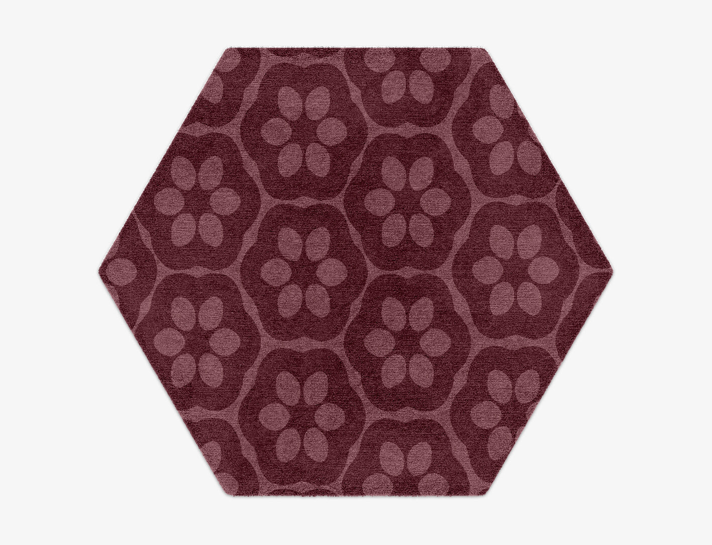Monet Geometric Hexagon Hand Knotted Tibetan Wool Custom Rug by Rug Artisan