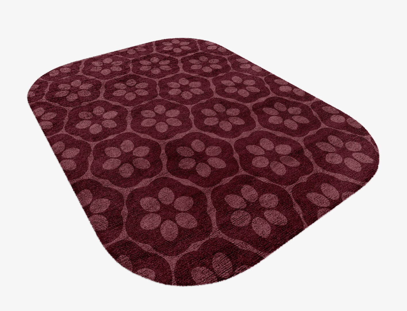 Monet Geometric Oblong Hand Knotted Bamboo Silk Custom Rug by Rug Artisan