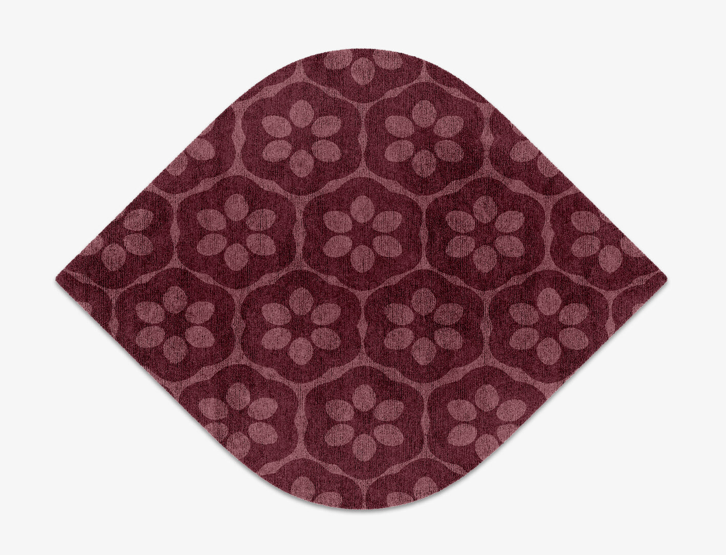 Monet Geometric Ogee Hand Knotted Bamboo Silk Custom Rug by Rug Artisan