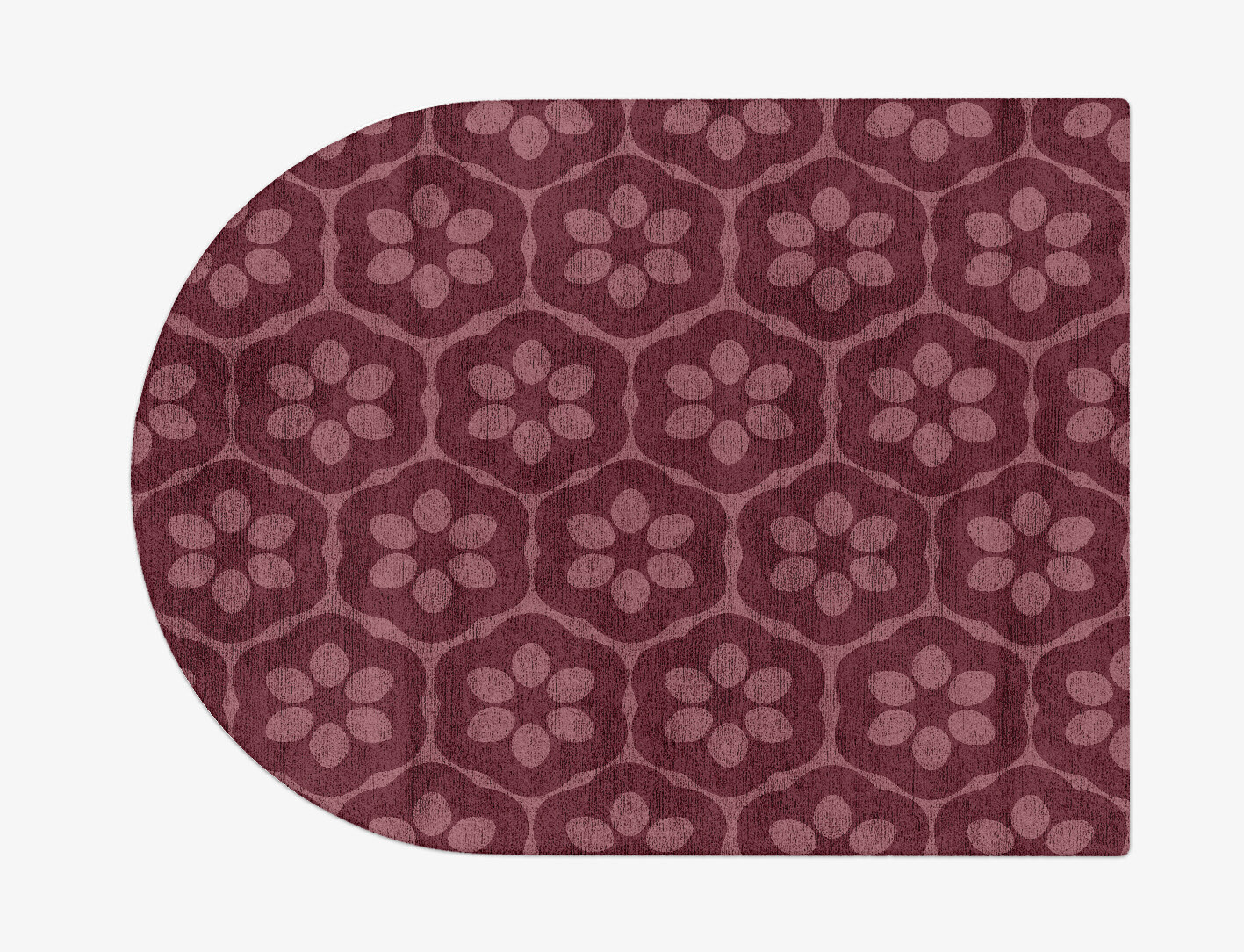 Monet Geometric Arch Hand Tufted Bamboo Silk Custom Rug by Rug Artisan