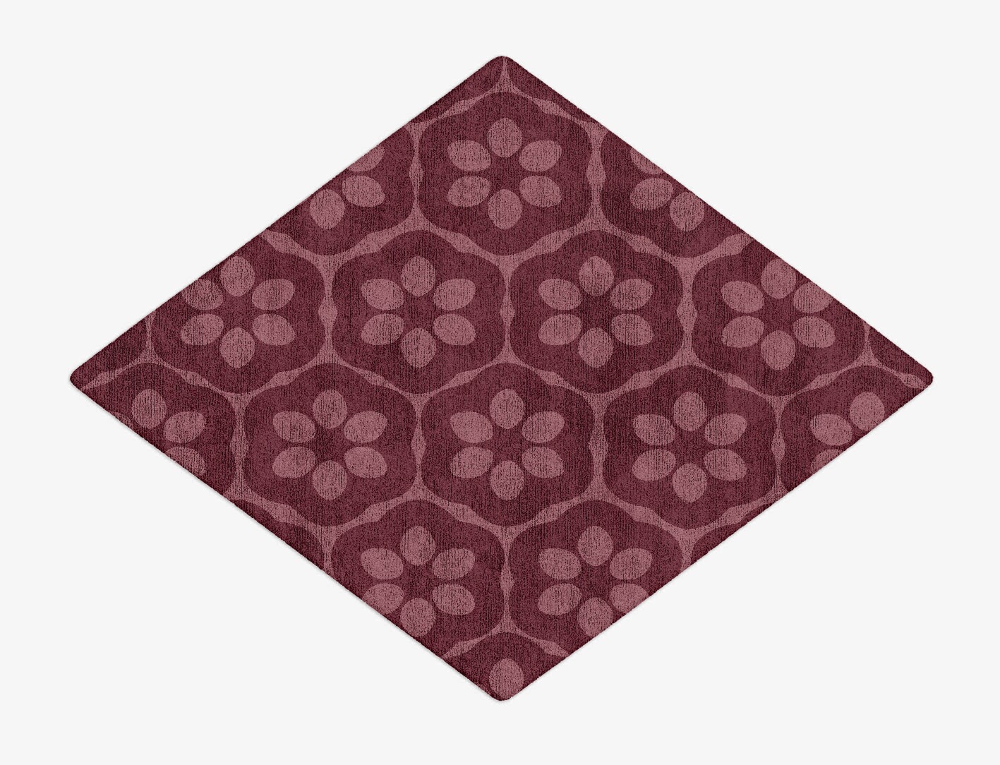 Monet Geometric Diamond Hand Tufted Bamboo Silk Custom Rug by Rug Artisan