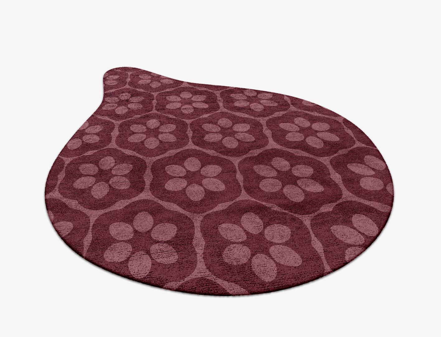 Monet Geometric Drop Hand Tufted Bamboo Silk Custom Rug by Rug Artisan