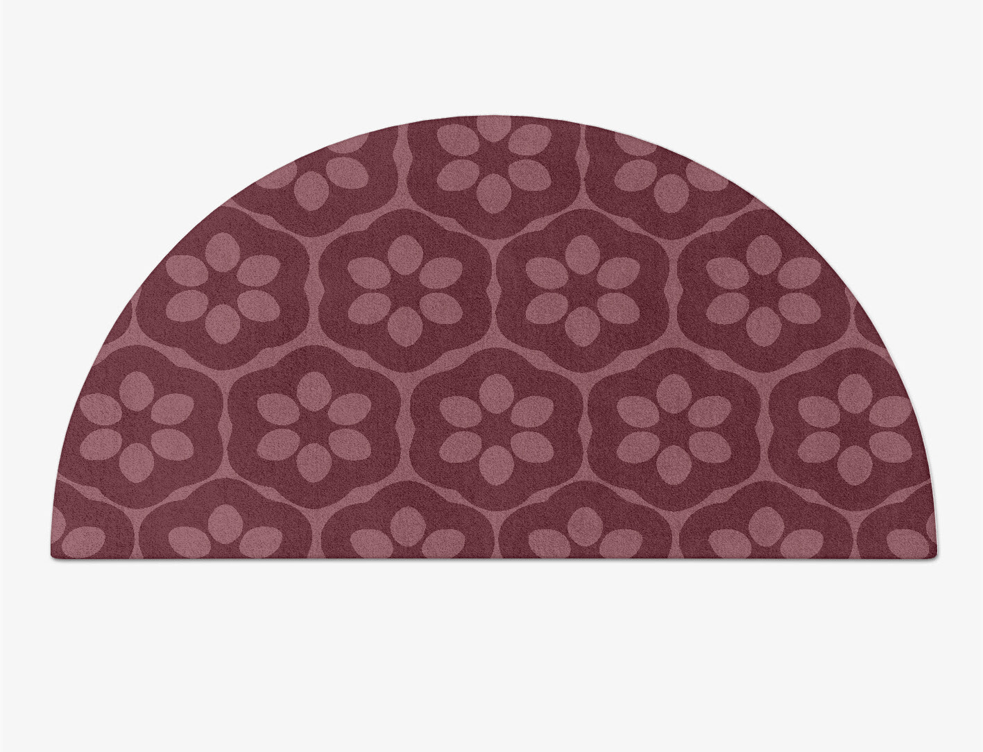 Monet Geometric Halfmoon Hand Tufted Pure Wool Custom Rug by Rug Artisan