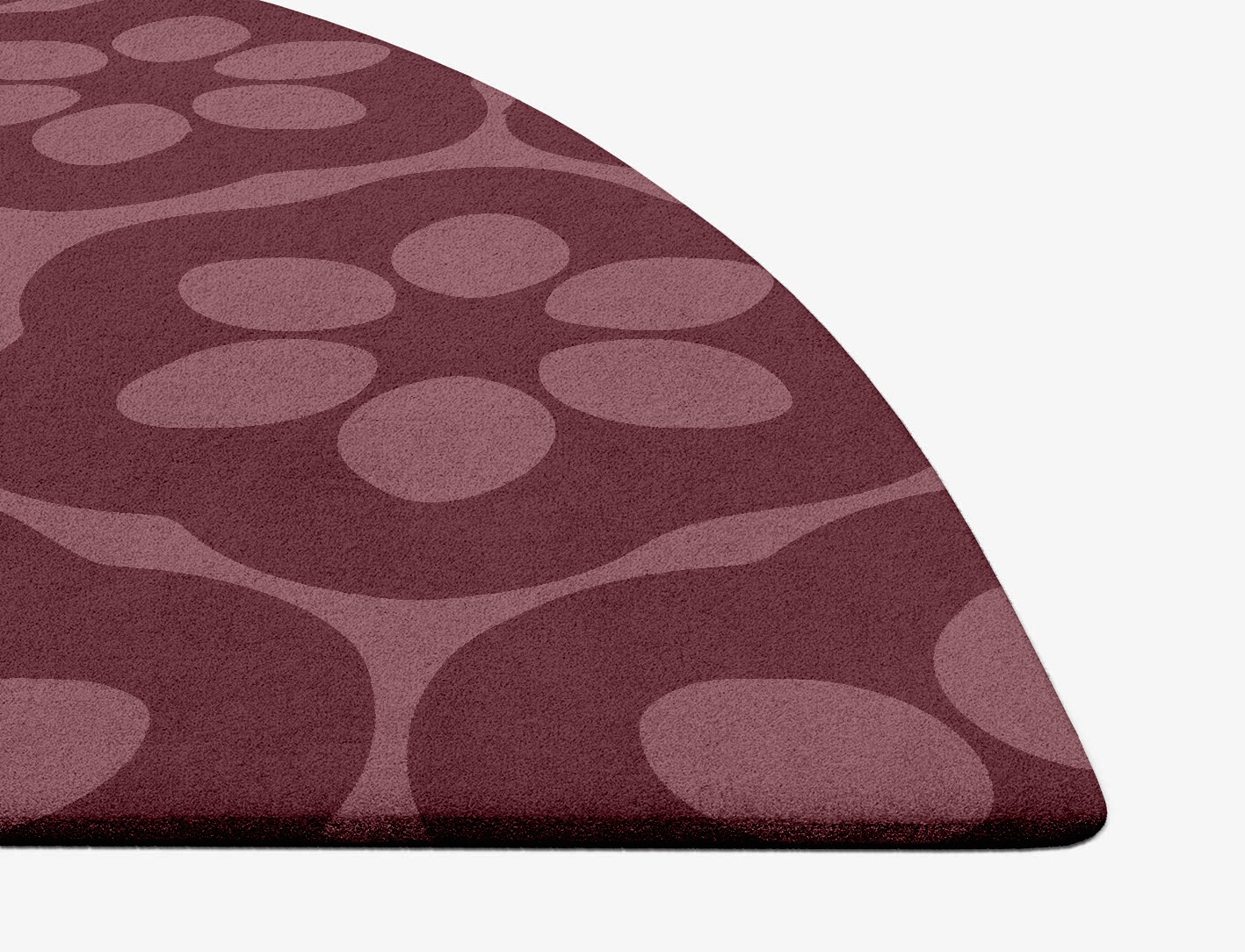 Monet Geometric Halfmoon Hand Tufted Pure Wool Custom Rug by Rug Artisan