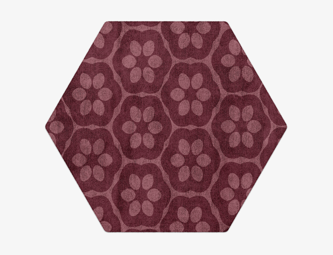 Monet Geometric Hexagon Hand Tufted Bamboo Silk Custom Rug by Rug Artisan