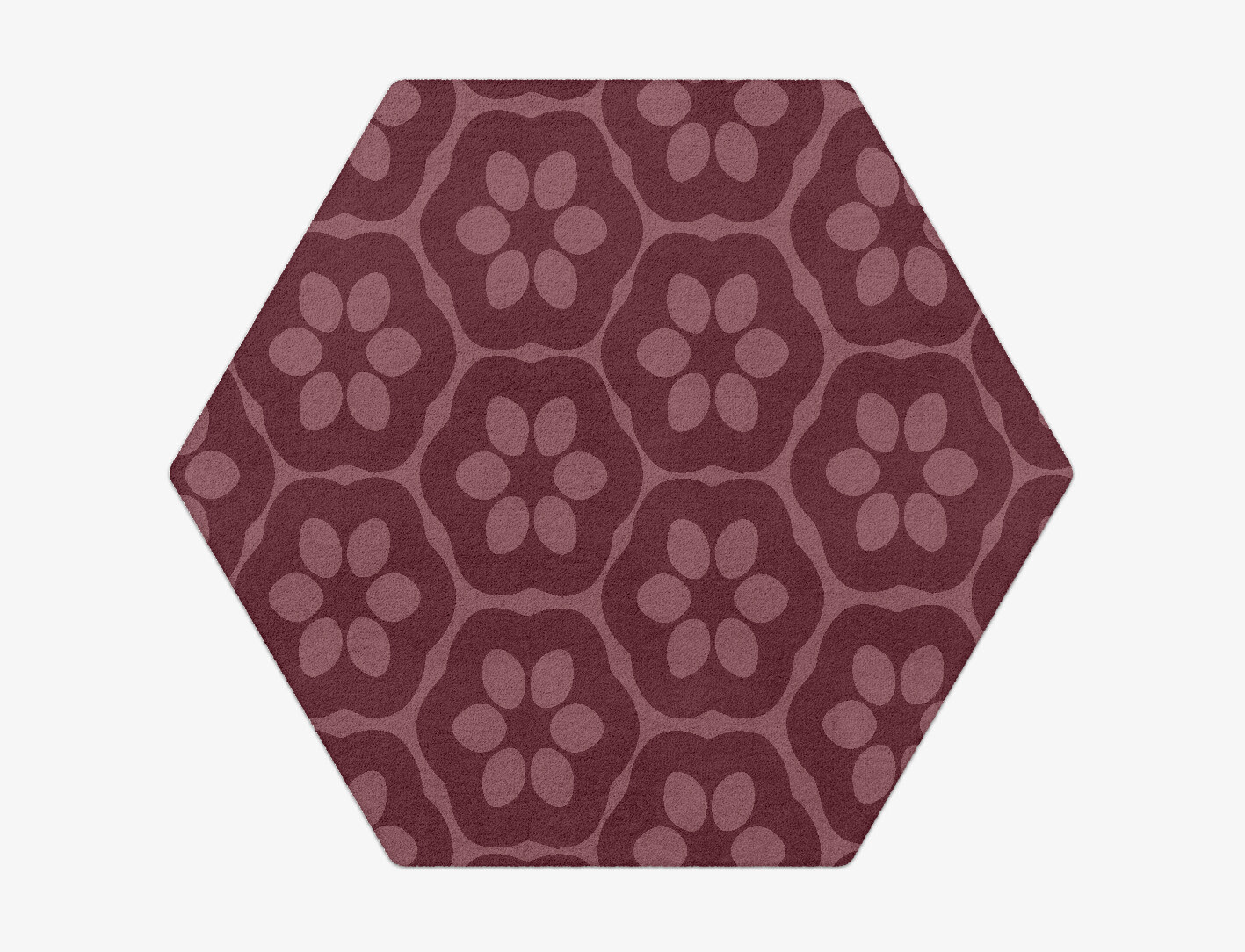 Monet Geometric Hexagon Hand Tufted Pure Wool Custom Rug by Rug Artisan