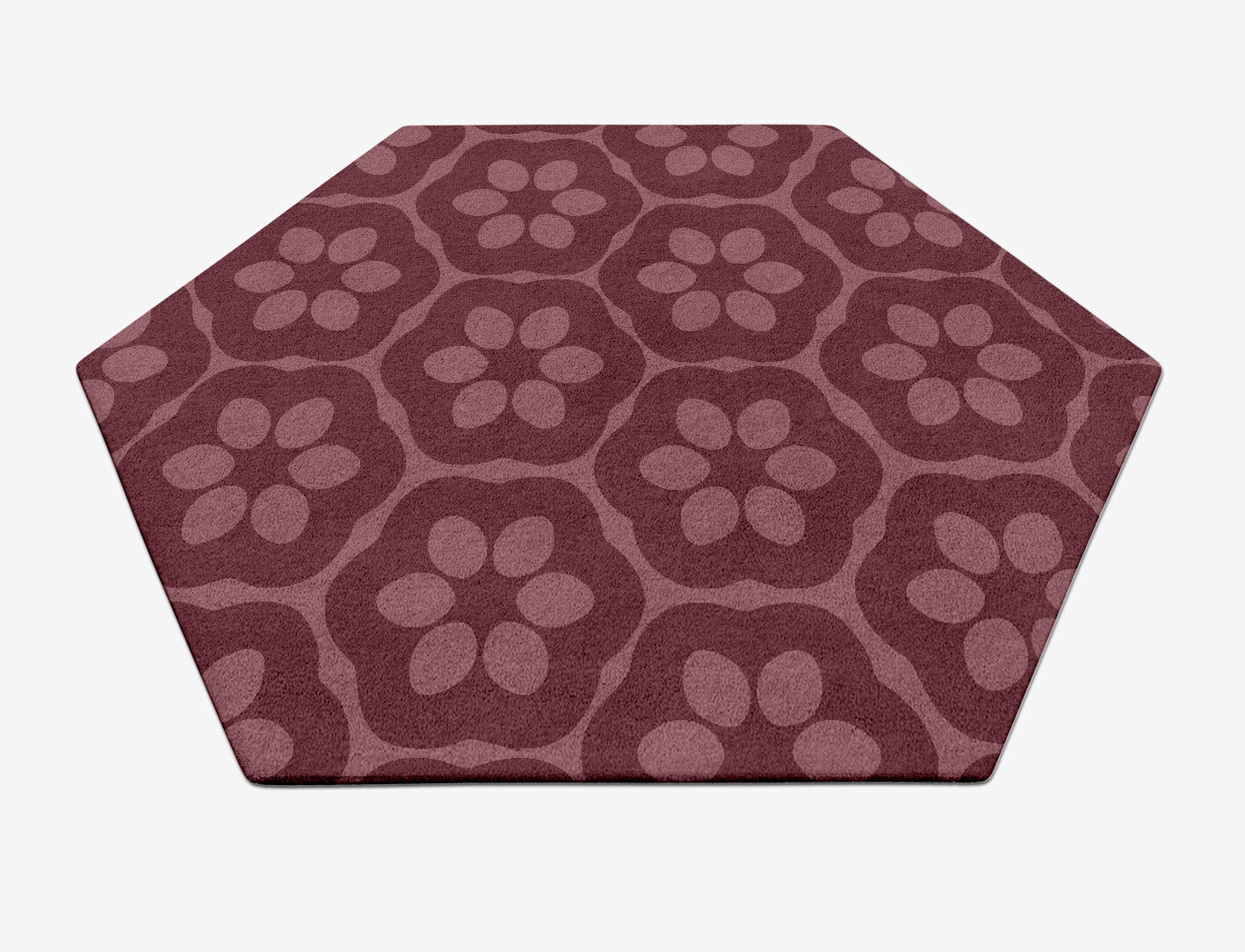 Monet Geometric Hexagon Hand Tufted Pure Wool Custom Rug by Rug Artisan