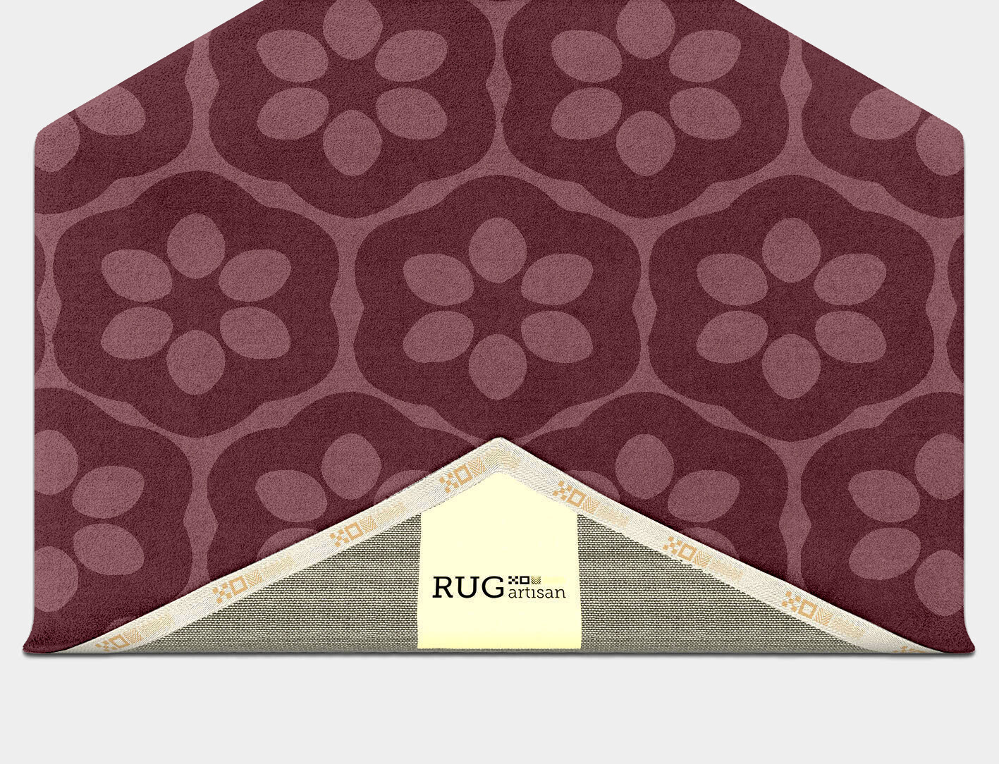 Monet Geometric Hexagon Hand Tufted Pure Wool Custom Rug by Rug Artisan