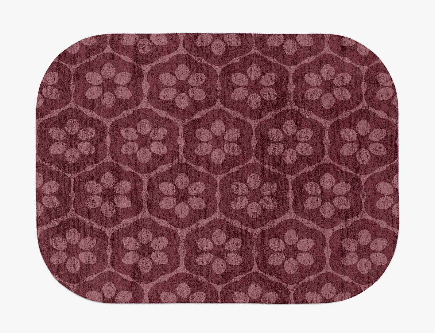 Monet Geometric Oblong Hand Tufted Bamboo Silk Custom Rug by Rug Artisan