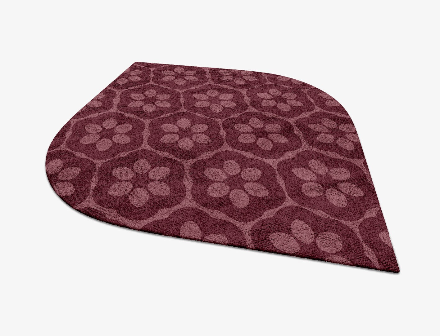 Monet Geometric Ogee Hand Tufted Bamboo Silk Custom Rug by Rug Artisan