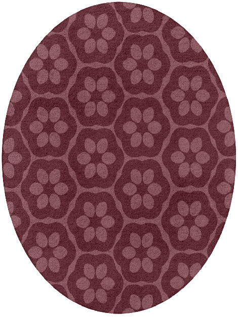 Monet Modern Geometrics Oval Hand Tufted Pure Wool Custom Rug by Rug Artisan