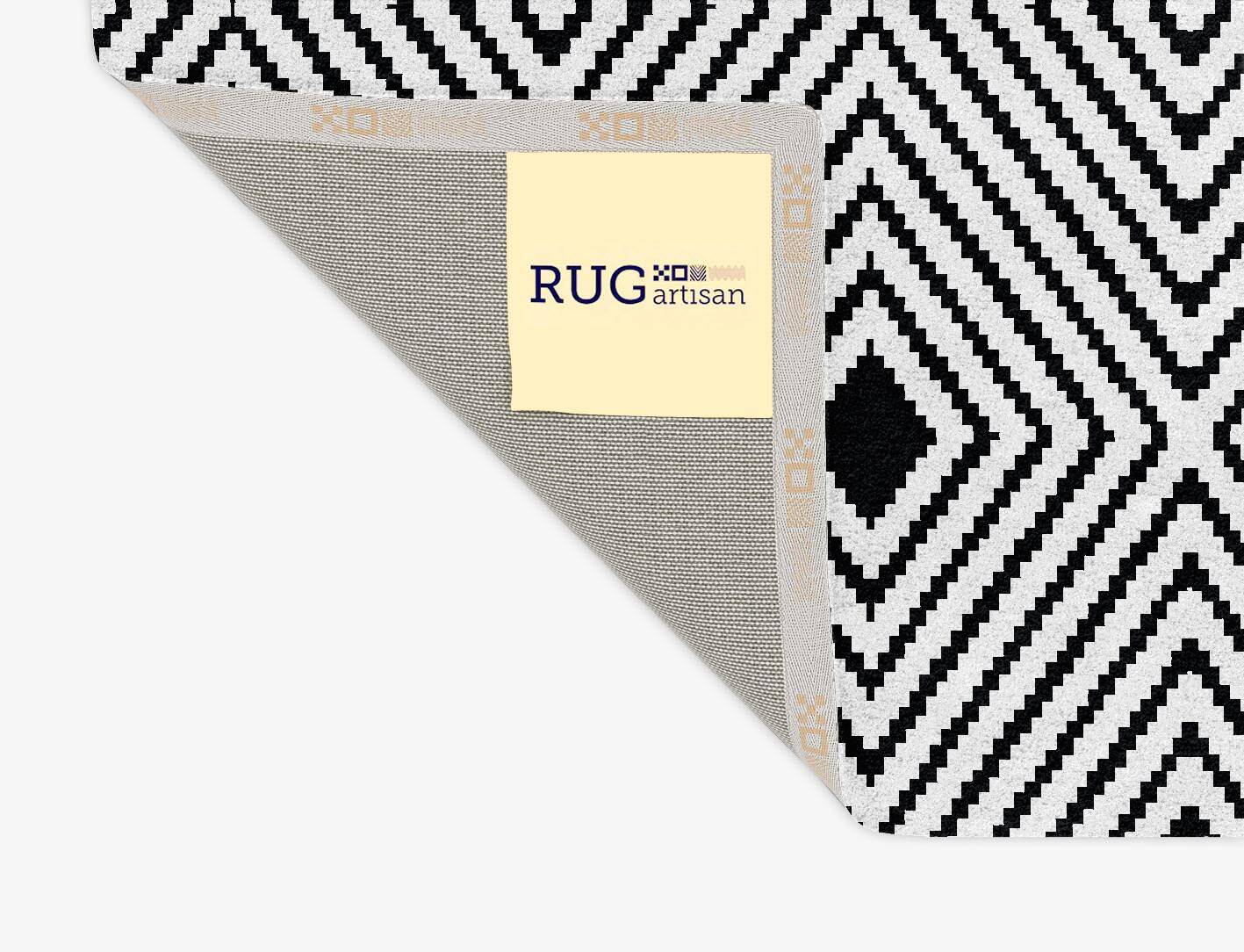 Mono Reruns Monochrome Rectangle Hand Tufted Pure Wool Custom Rug by Rug Artisan