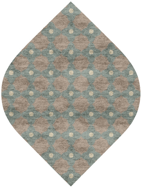 Montage Blue Royal Ogee Hand Knotted Bamboo Silk Custom Rug by Rug Artisan