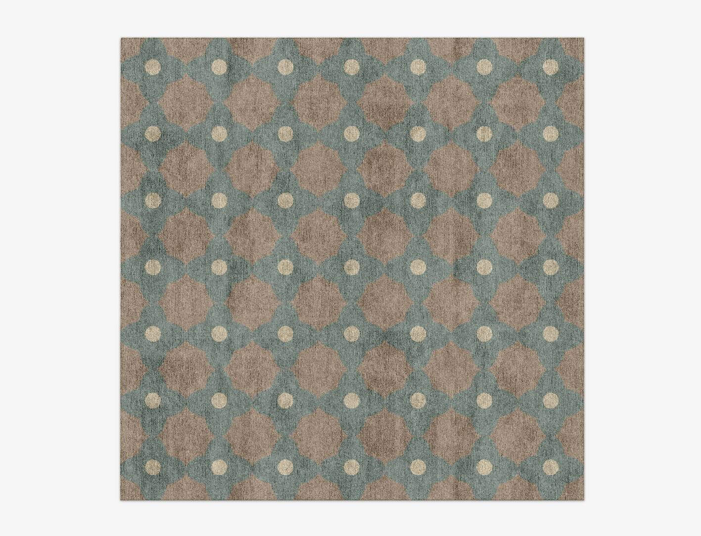Montage Blue Royal Square Hand Knotted Bamboo Silk Custom Rug by Rug Artisan