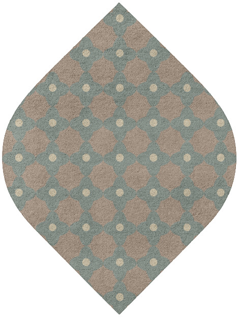 Montage Blue Royal Ogee Hand Tufted Pure Wool Custom Rug by Rug Artisan