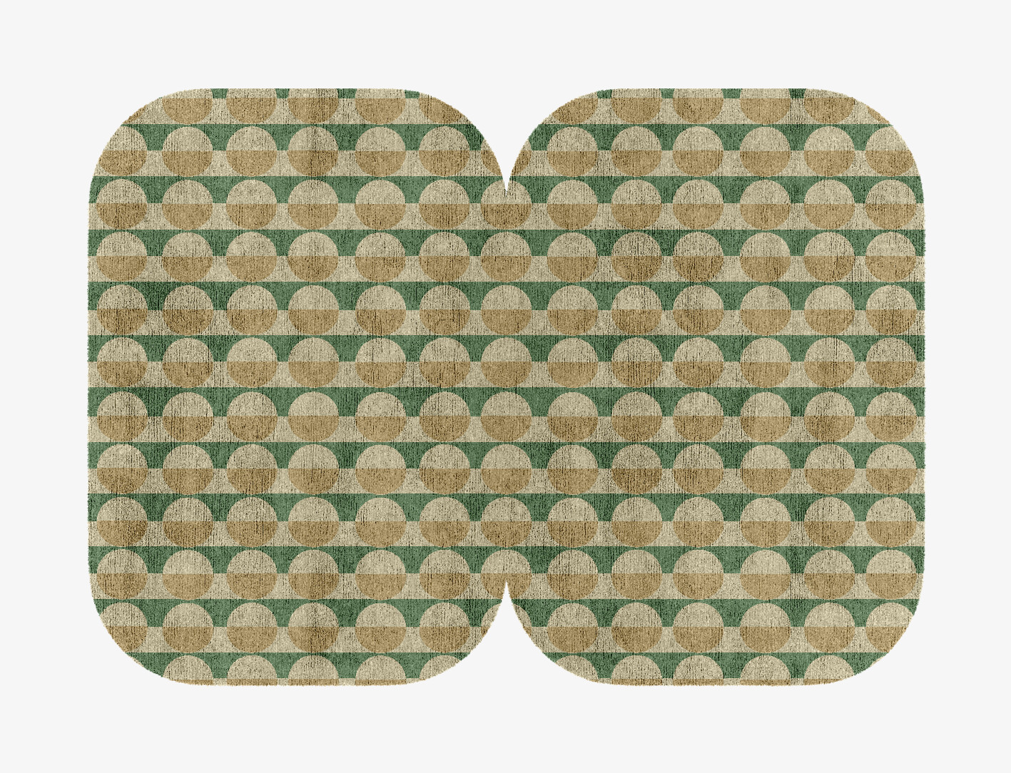 Moonbow Geometric Eight Hand Knotted Bamboo Silk Custom Rug by Rug Artisan