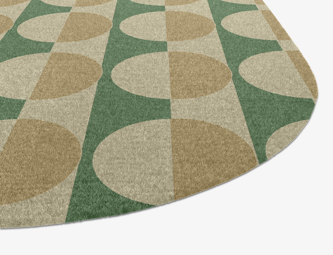 Moonbow Geometric Eight Hand Knotted Tibetan Wool Custom Rug by Rug Artisan