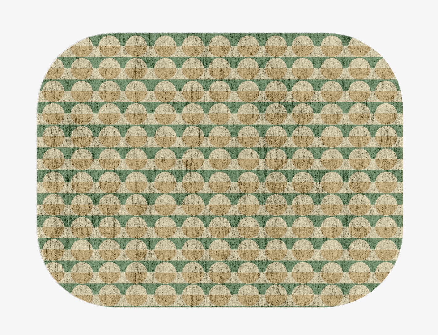 Moonbow Geometric Oblong Hand Knotted Bamboo Silk Custom Rug by Rug Artisan