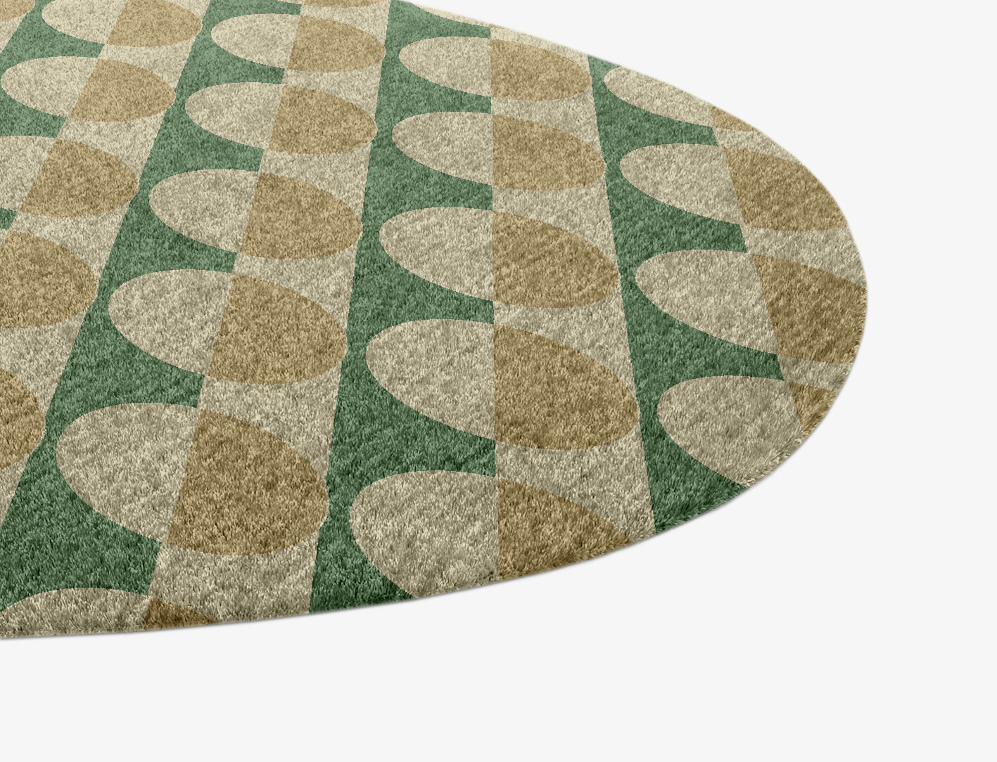 Moonbow Geometric Splash Hand Knotted Tibetan Wool Custom Rug by Rug Artisan
