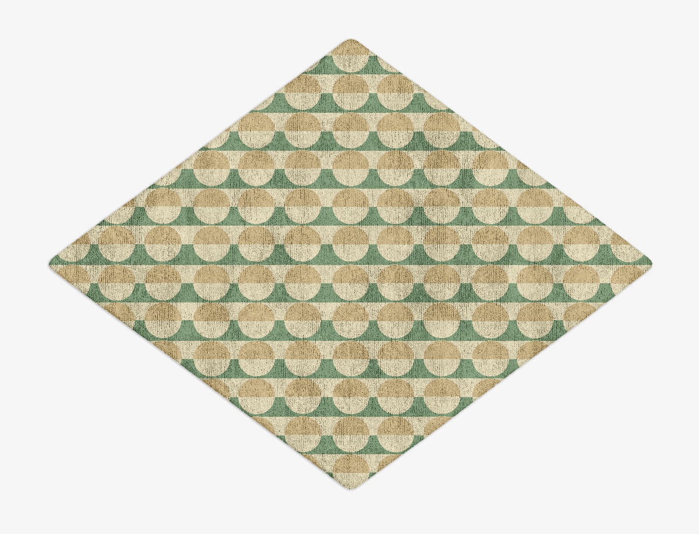 Moonbow Geometric Diamond Hand Tufted Bamboo Silk Custom Rug by Rug Artisan