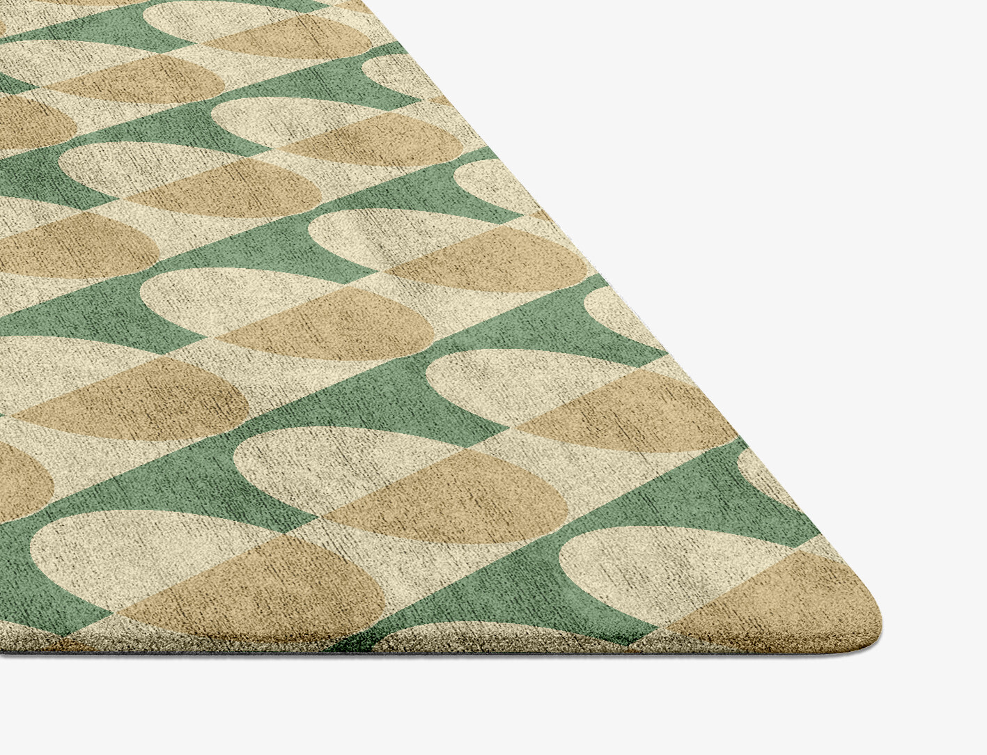 Moonbow Geometric Diamond Hand Tufted Bamboo Silk Custom Rug by Rug Artisan
