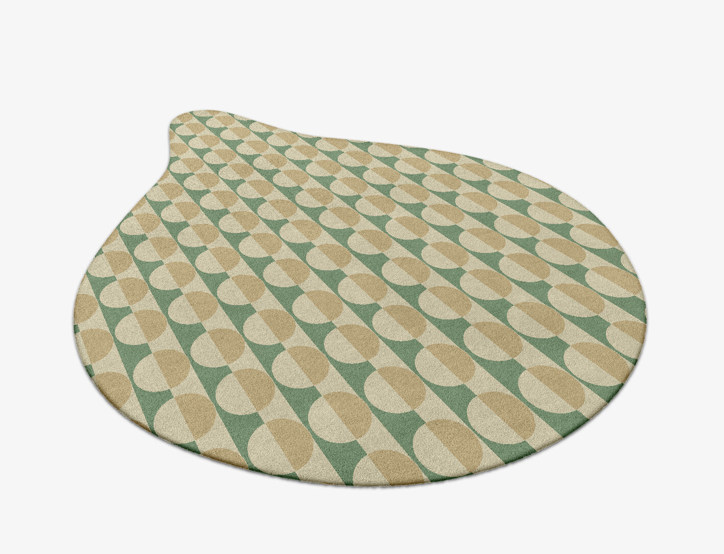 Moonbow Geometric Drop Hand Tufted Pure Wool Custom Rug by Rug Artisan