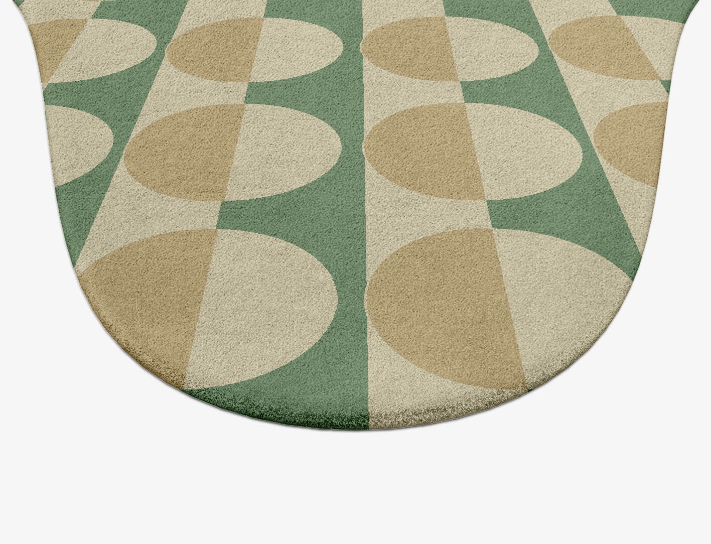 Moonbow Geometric Drop Hand Tufted Pure Wool Custom Rug by Rug Artisan