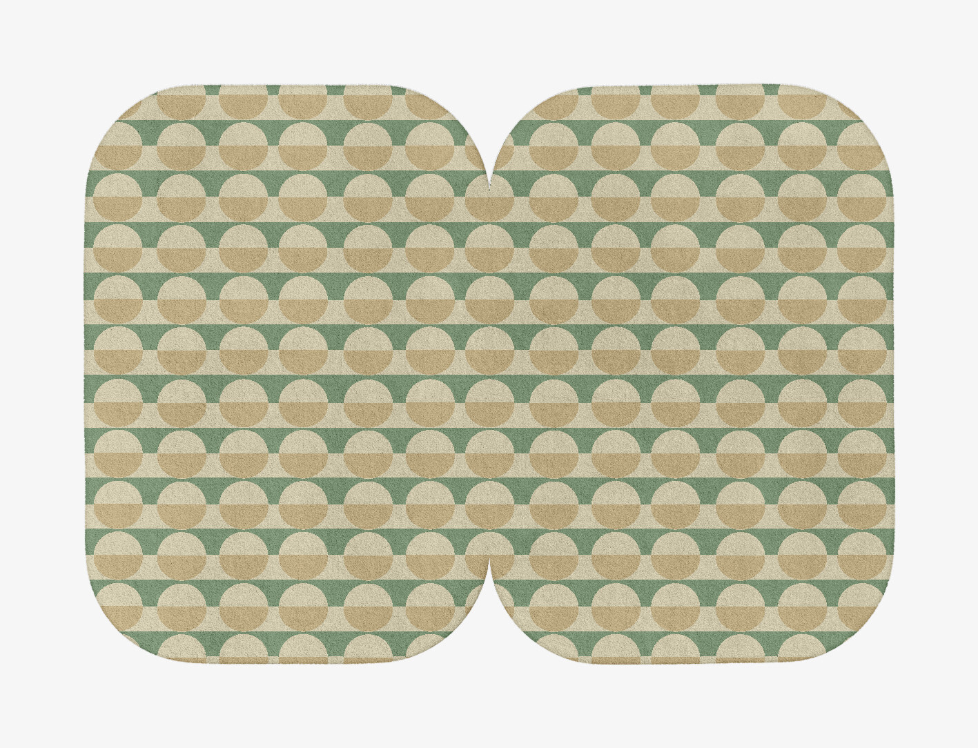 Moonbow Geometric Eight Hand Tufted Pure Wool Custom Rug by Rug Artisan