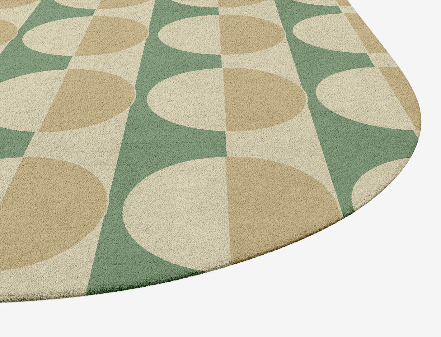 Moonbow Geometric Eight Hand Tufted Pure Wool Custom Rug by Rug Artisan