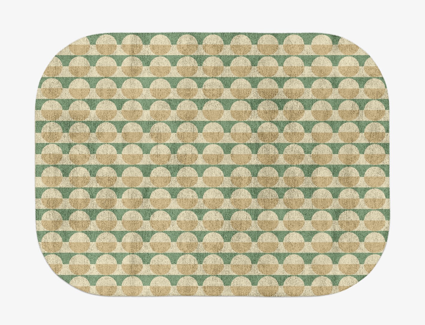 Moonbow Geometric Oblong Hand Tufted Bamboo Silk Custom Rug by Rug Artisan