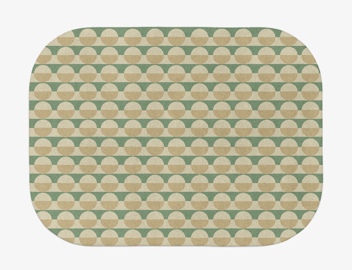 Moonbow Geometric Oblong Hand Tufted Pure Wool Custom Rug by Rug Artisan