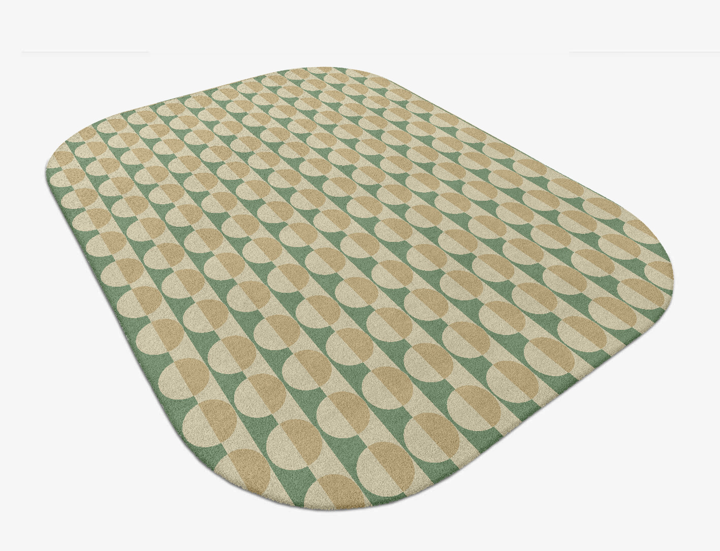 Moonbow Geometric Oblong Hand Tufted Pure Wool Custom Rug by Rug Artisan