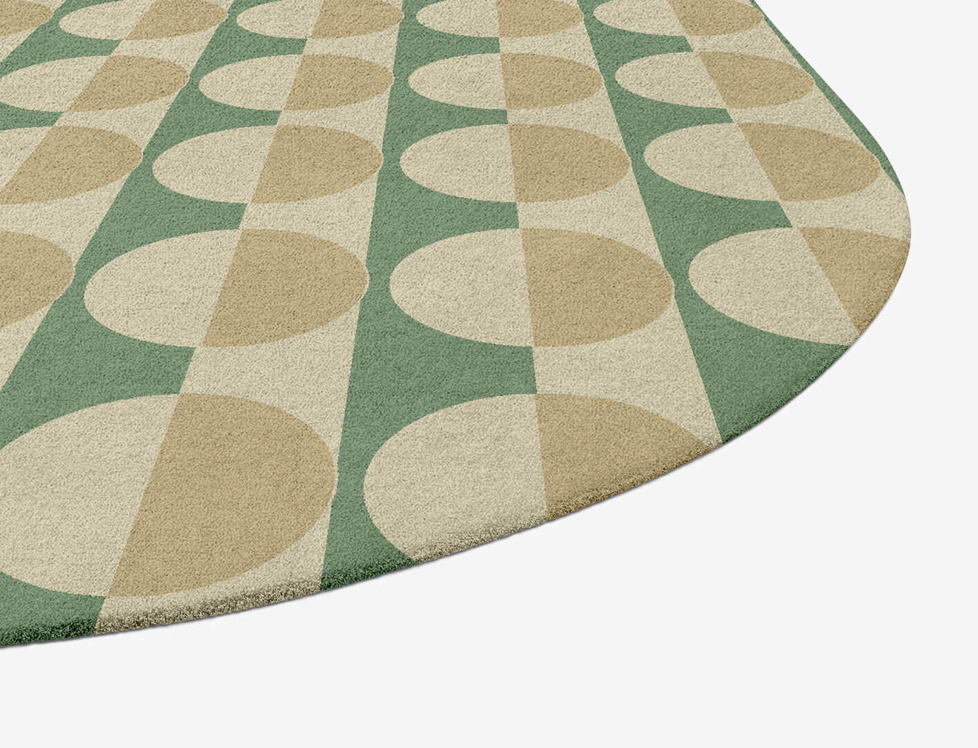 Moonbow Geometric Oblong Hand Tufted Pure Wool Custom Rug by Rug Artisan