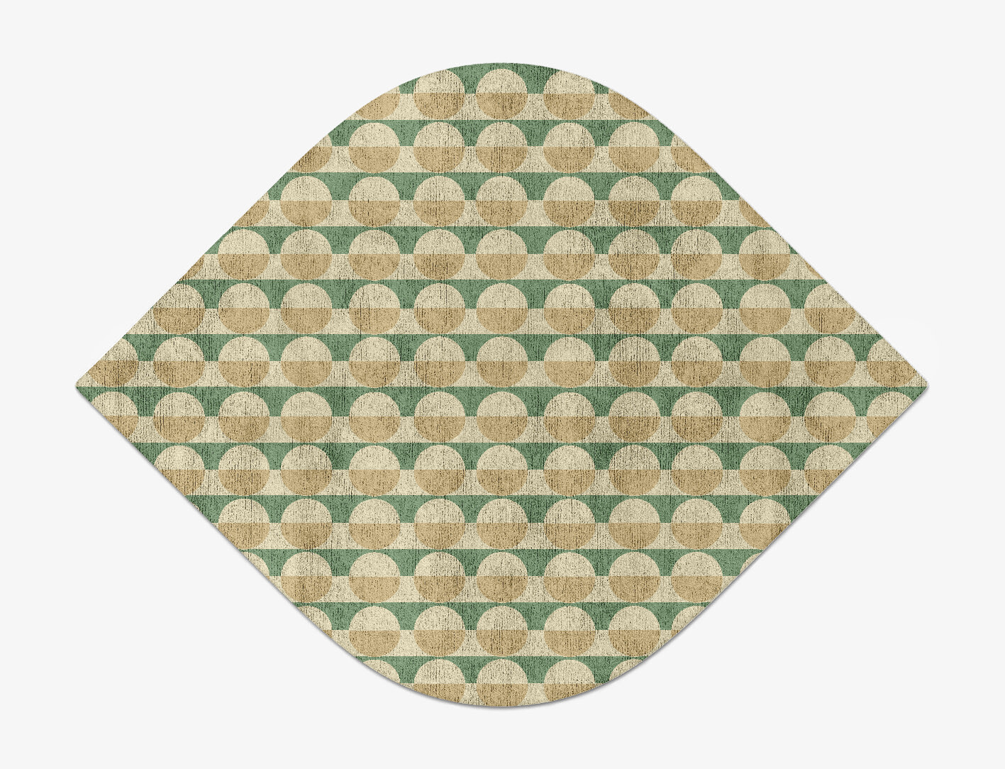 Moonbow Geometric Ogee Hand Tufted Bamboo Silk Custom Rug by Rug Artisan