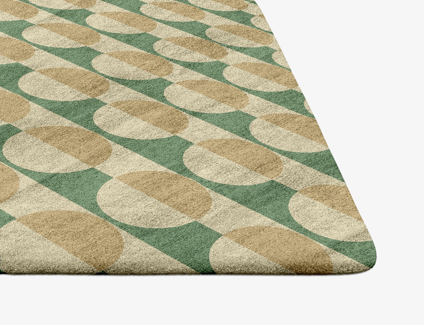 Moonbow Geometric Ogee Hand Tufted Bamboo Silk Custom Rug by Rug Artisan