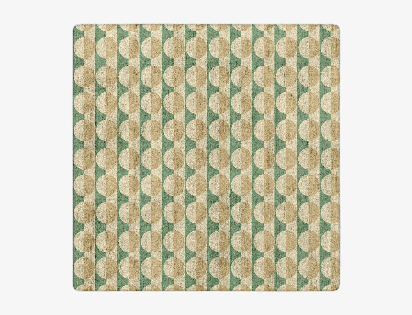 Moonbow Geometric Square Hand Tufted Bamboo Silk Custom Rug by Rug Artisan