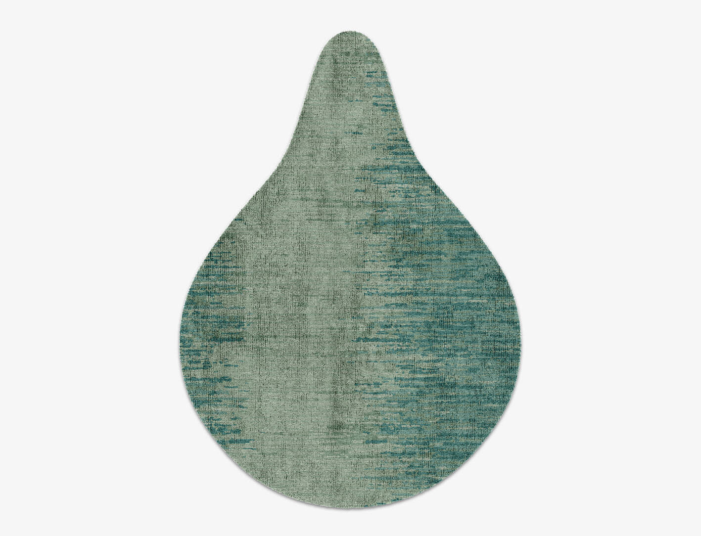 Moonshine Gradation Drop Hand Knotted Bamboo Silk Custom Rug by Rug Artisan