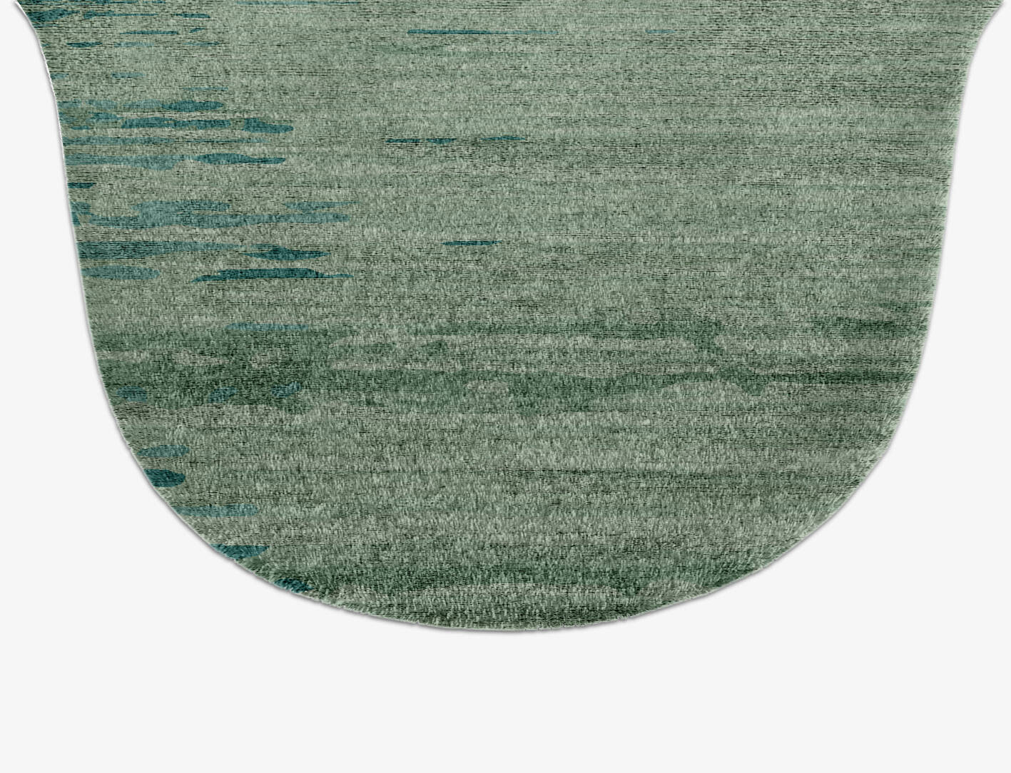 Moonshine Gradation Drop Hand Knotted Bamboo Silk Custom Rug by Rug Artisan